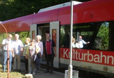 Die Kulturbahn brachte uns von Maulbronn West in die Stadt. Die Kulturbahn brachte uns von Maulbronn West in die Stadt.